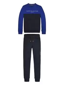 image of Tommy Hilfiger Boys Essential Colorblock Set - Navy, Size Age: 14 Years