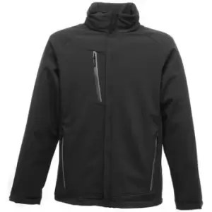 Image of Professional APEX Waterproof Softshell Jacket mens Coat in Black - Sizes UK S,UK M,UK L,UK XL