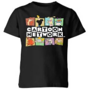 Image of Cartoon Network Logo Characters Kids T-Shirt - Black - 11-12 Years