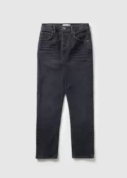 image of Agolde Womens Riley High Rise Straight Leg Jeans In Panoramic