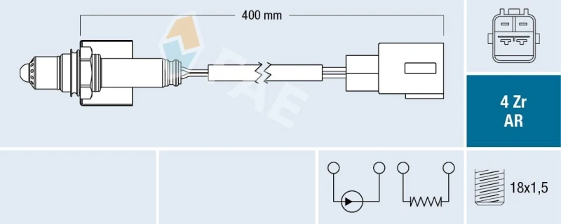 Image of FAE Lambda sensor FAE 75654