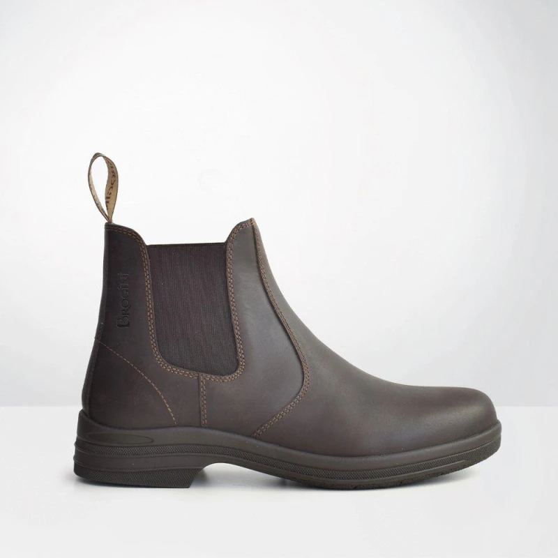 Image of Brogini Kingham Pull-on Water Resistant Unisex Yard Boots Brown female 3.5 (36)