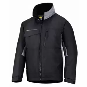 image of Snickers Mens Premium Craftsmans Winter Workwear Jacket (S) (Black/ Grey)