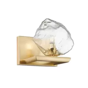 Image of Rock Wall Lamp, Gold, 1x G9