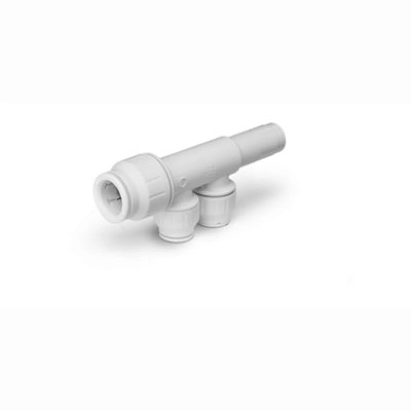 Image of JG Speedfit John Guest Speedfit 22mm X 15mm 2 Port Manifold With Stem Pem582215Aw