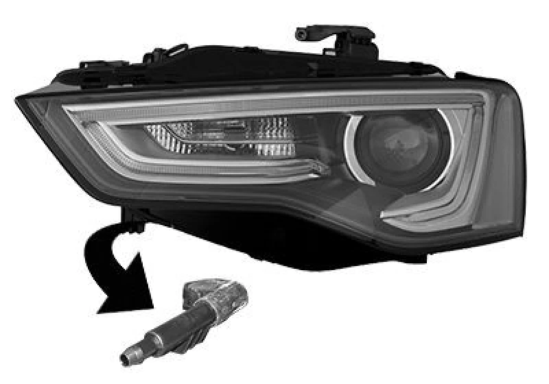Image of VAN WEZEL Headlight VAN WEZEL 0384983
