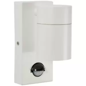 Image of Zinc Downlight Wall Light LETO with PIR sensor White Up and down light Outdoor Lights Exterior Additional Security Lighting Effect Front Door LED