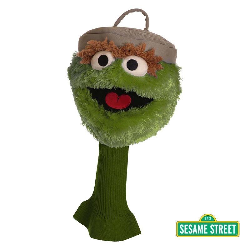 Image of Sesame Street Sesame Street Oscar Living Puppets Golf Club Headcover in Green Green One Size Unisex 4260300832459