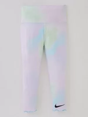 image of Nike Aura Aop Legging, Blue, Size 5-6 Years, Women