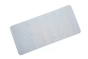 Image of Croydex Basics Rubber Bath Mat White 740mm x 340mm
