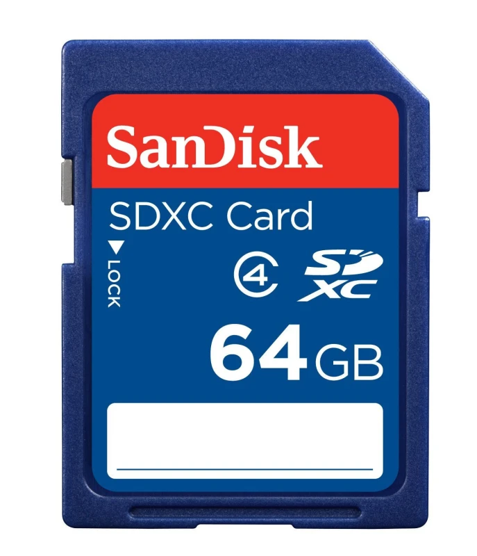 Image of SanDisk SanDisk Blue SDXC Memory Card - 64GB