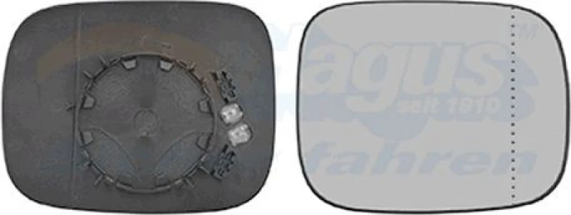 Image of VAN WEZEL Wing mirror glass VAN WEZEL 5938836
