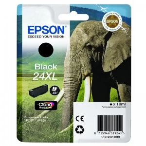 Image of Epson 24XL Elephant Black Inkjet Cartridge