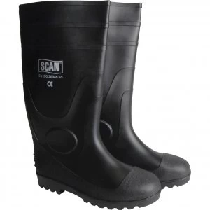 Image of Scan Safety Wellington Boots Dark Green Size 10