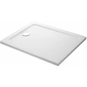 Image of Mira Rectangular Anti Slip Shower Tray Low Safe Bathroom 0 Upstands 1500x700mm - White
