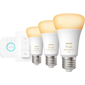 Image of Philips Hue White Ambiance E27 Starter Starter kit E27 - F Rated