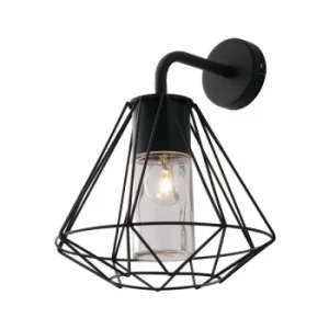 Image of Fan Europe MANDALA Outdoor Wall Light Black, IP44 36x29.5cm
