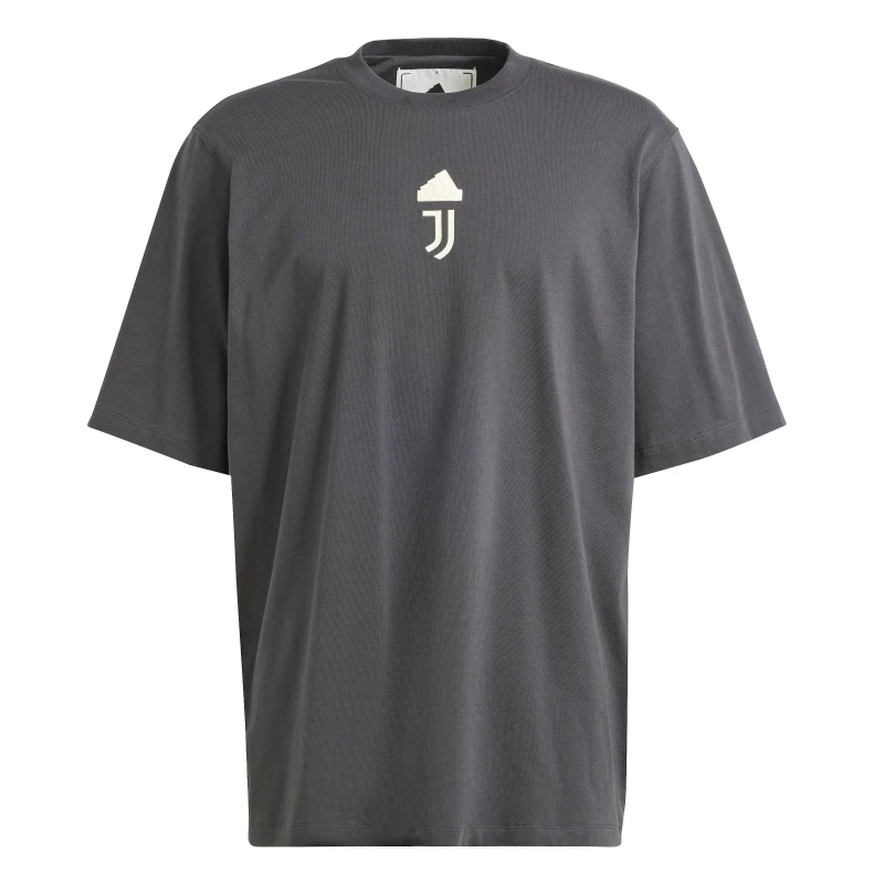 Image of adidas Juventus Lifestyler T-Shirt 2023 2024 Adults Carbon male XL