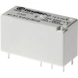 PCB relays 12 Vdc 8 A 2 change overs Finder 41.52.