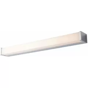 image of Loops - Bathroom Wall Light IP44 Chrome Plate & Opal PC 12W LED Bulb Included