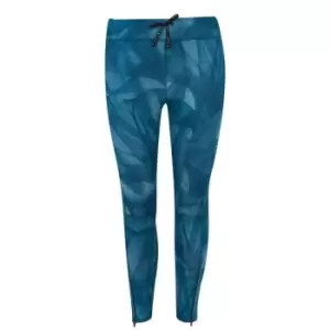 Image of Nike Run Print Tights Ladies - Blue