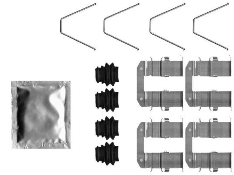 Image of Brake pad fitting kit TEXTAR 82552700