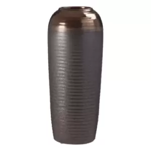 Image of Premier Housewares Zamak Vase Metallic Ceramic - Small