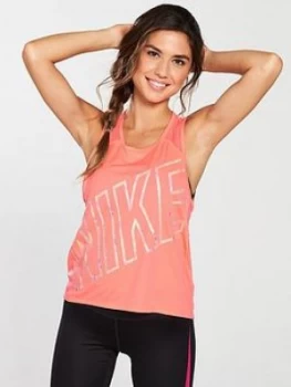 Image of Nike Running Dry Miler Tank Top Crimson Crimson Size M Women