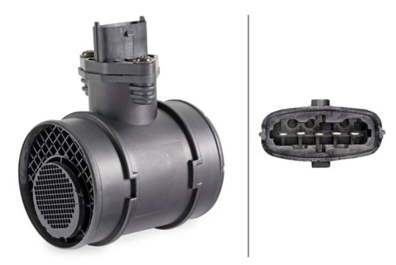 Image of HELLA Mass air flow sensor HELLA 8ET 358 095-071