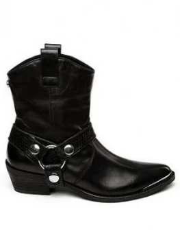 Steve Madden Gallow Calf Boots - Black