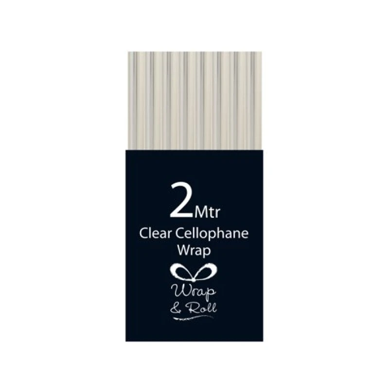 Image of Eurowrap Cellophane Wrap Roll 2m Clear 30933-GWCC-S