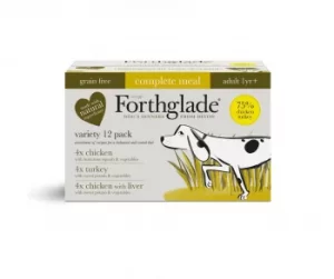 image of Forthglade Grain Free Poultry Variety Pack Dog Food 12x395g