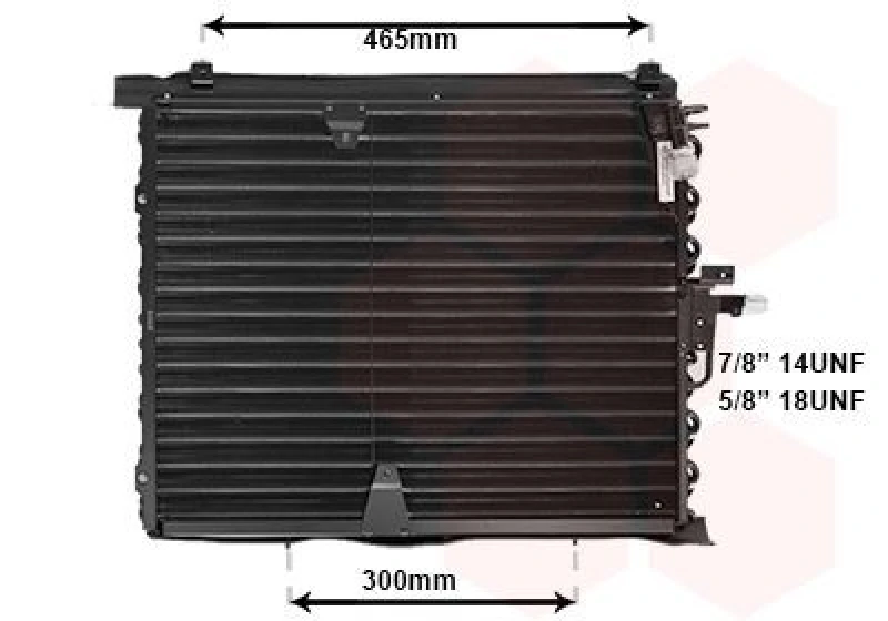 Image of VAN WEZEL Air conditioning condenser VAN WEZEL 30005170