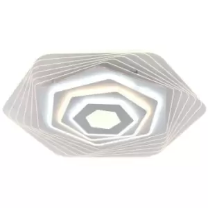 image of Cristal Ara Dimmable Smart LED Ceiling Light 90W 3CCT 50cm Hexagonal