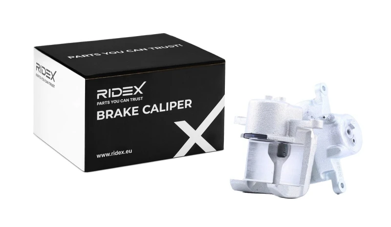 Image of RIDEX 78B1870 Brake caliper Front Axle, without holder Cast Iron Brake Caliper (78)