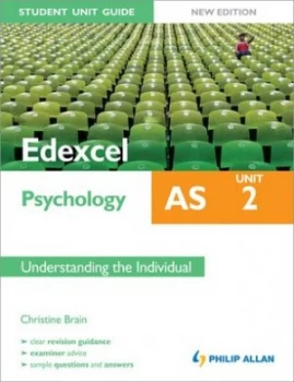 Image of Edexcel As Psychology. Unit 2 Understanding the Individual by Christine Brain Paperback