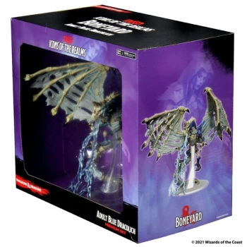 Image of D&D Icons of the Realms Miniatures: Boneyard Premium Set - Blue Dracolich