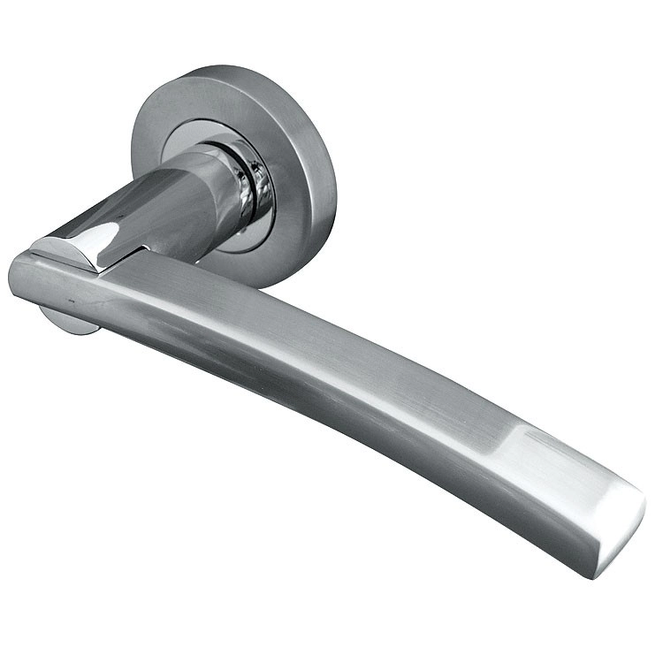 image of Jedo Modena Door Handle on Round Rose