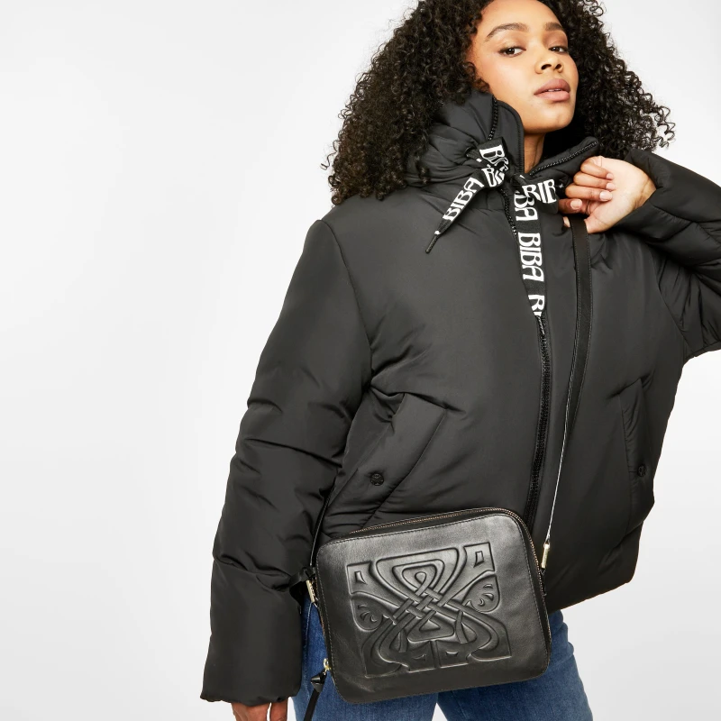 Image of Biba Leather Rachel Cross Body Bag Black female One Size