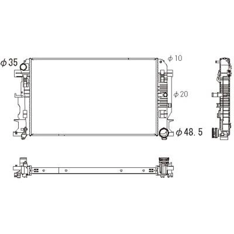 Image of Engine radiator DIEDERICHS DCM3870