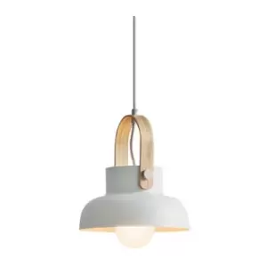 image of Larissa Lighting - Larissa Pefka Dome Ceiling Pendant 1 Light White Matt