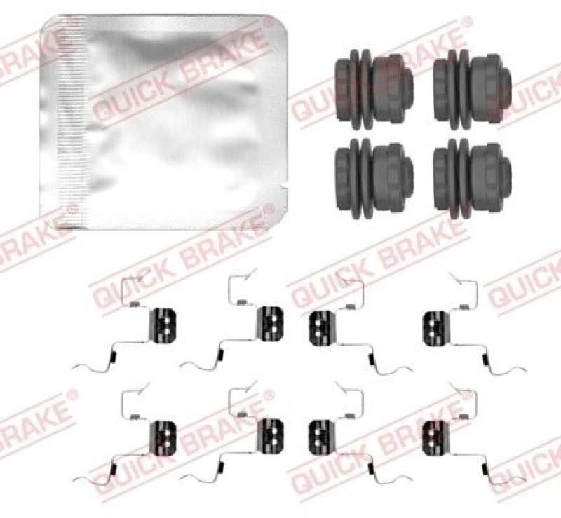 Image of QUICK BRAKE Brake pad fitting kit QUICK BRAKE 109-0156