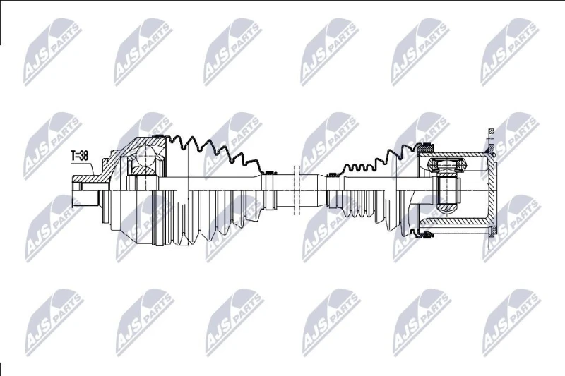 Image of NTY Drive shaft NTY NPW-AU-077