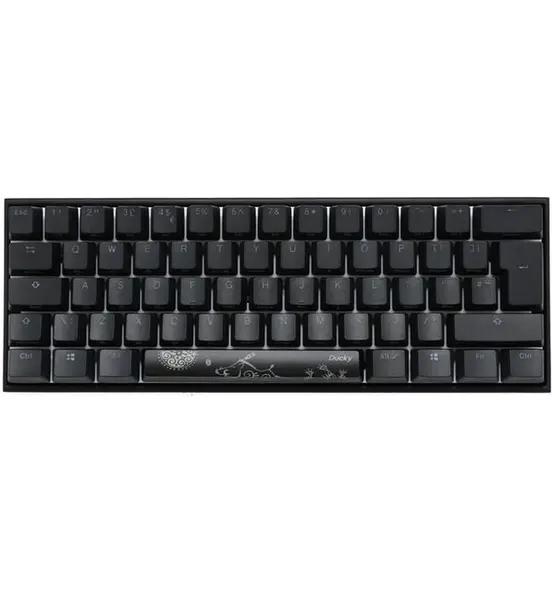 image of Ducky Mecha Mini RGB Backlit Mechanical Keyboard with Speed Silver