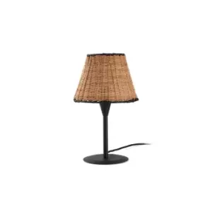 image of Sumba Black, Rattan Mini Table Lamp 3000K