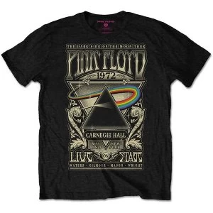Image of Pink Floyd - Carnegie Hall Poster Mens XXX-Large T-Shirt - Black