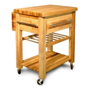 image of Catskill by Eddingtons Grand Kitchen Trolley with Wine Rack and Drop Leaf Extension