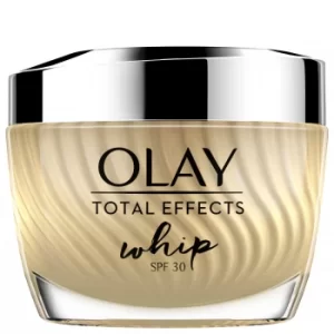 Image of Olay Total Effects Whip Light as Air SPF30 Moisturiser with Vitamin C and E Cream for Healthy-Looking Skin 50ml