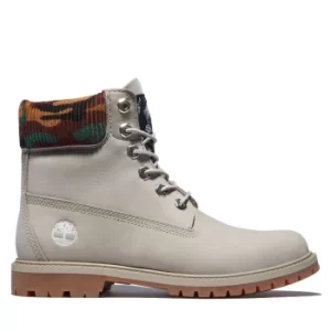 Timberland Heritage 6" Boot For Her In Beige/camo Beige, Size 4