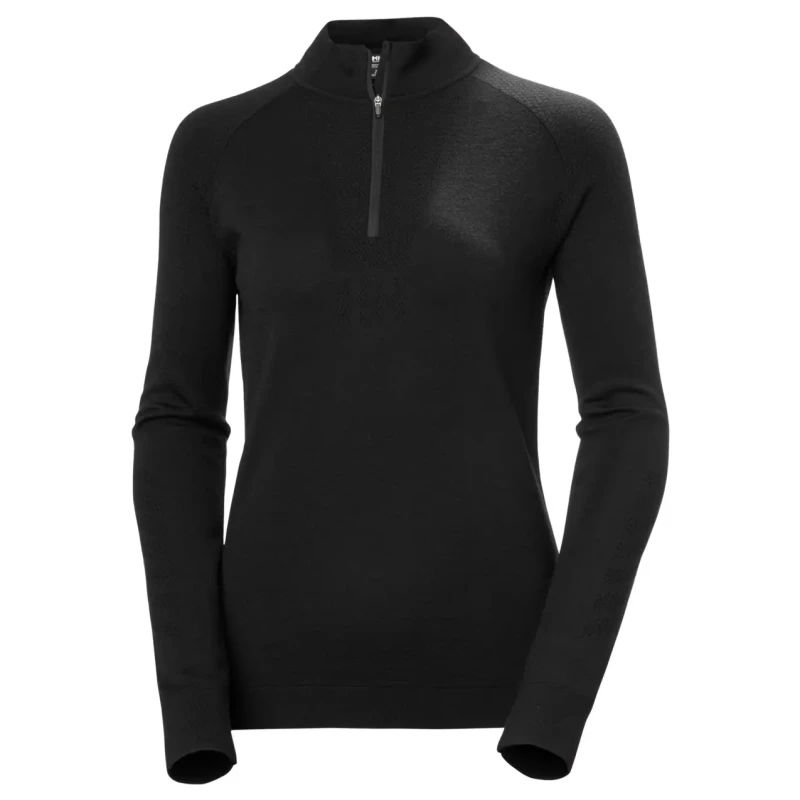 Image of Helly Hansen Womens 1/2 zip sweater Helly Hansen Lifa Noir Female XS